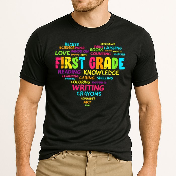 First Grade Team Teacher Student 1st Grade Back To School Cooling Performance Crew T-Shirt