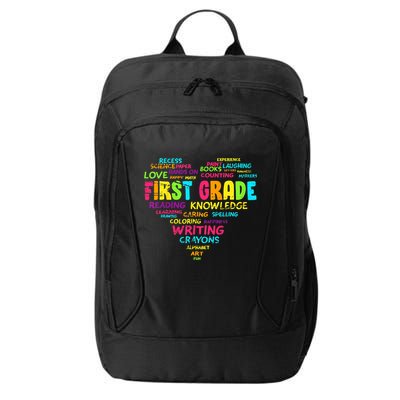 First Grade Team Teacher Student 1st Grade Back To School City Backpack