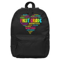 First Grade Team Teacher Student 1st Grade Back To School 16 in Basic Backpack