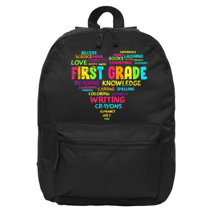 First Grade Team Teacher Student 1st Grade Back To School 16 in Basic Backpack