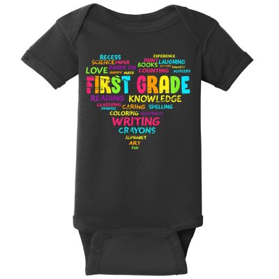 First Grade Team Teacher Student 1st Grade Back To School Baby Bodysuit