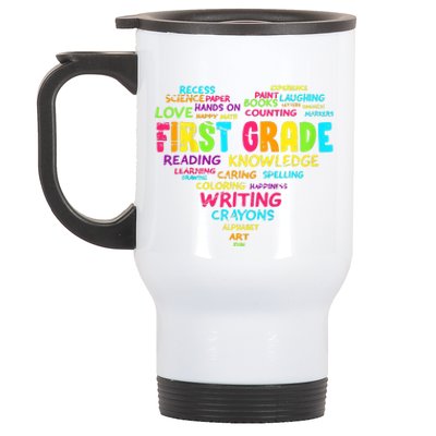 First Grade Team Teacher Student 1st Grade Back To School Stainless Steel Travel Mug