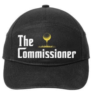 Funny Golfer The Commissioner Golf League Golfing 7-Panel Snapback Hat