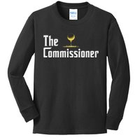 Funny Golfer The Commissioner Golf League Golfing Kids Long Sleeve Shirt