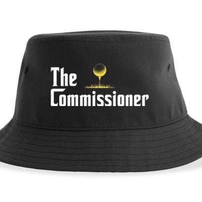 Funny Golfer The Commissioner Golf League Golfing Sustainable Bucket Hat