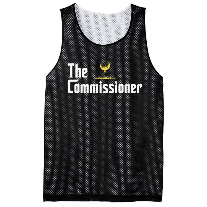 Funny Golfer The Commissioner Golf League Golfing Mesh Reversible Basketball Jersey Tank