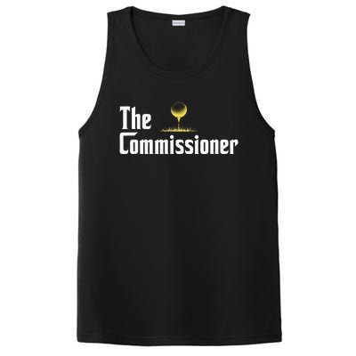 Funny Golfer The Commissioner Golf League Golfing PosiCharge Competitor Tank