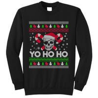 Funny Gift Ugly Christmas Santa Pirate Yo Ho Ho Sweatshirt