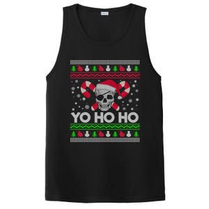 Funny Gift Ugly Christmas Santa Pirate Yo Ho Ho PosiCharge Competitor Tank