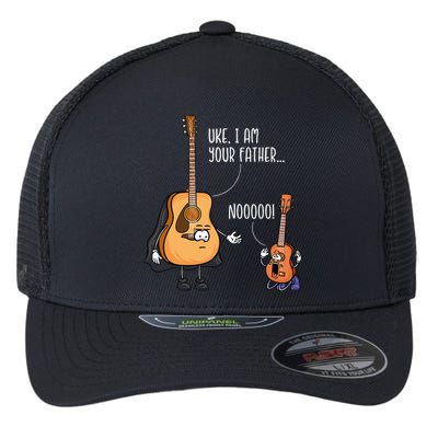 Funny Guitar Ukelele Uke I Am Your Father Musician Music Flexfit Unipanel Trucker Cap