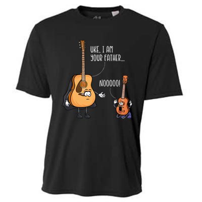 Funny Guitar Ukelele Uke I Am Your Father Musician Music Cooling Performance Crew T-Shirt