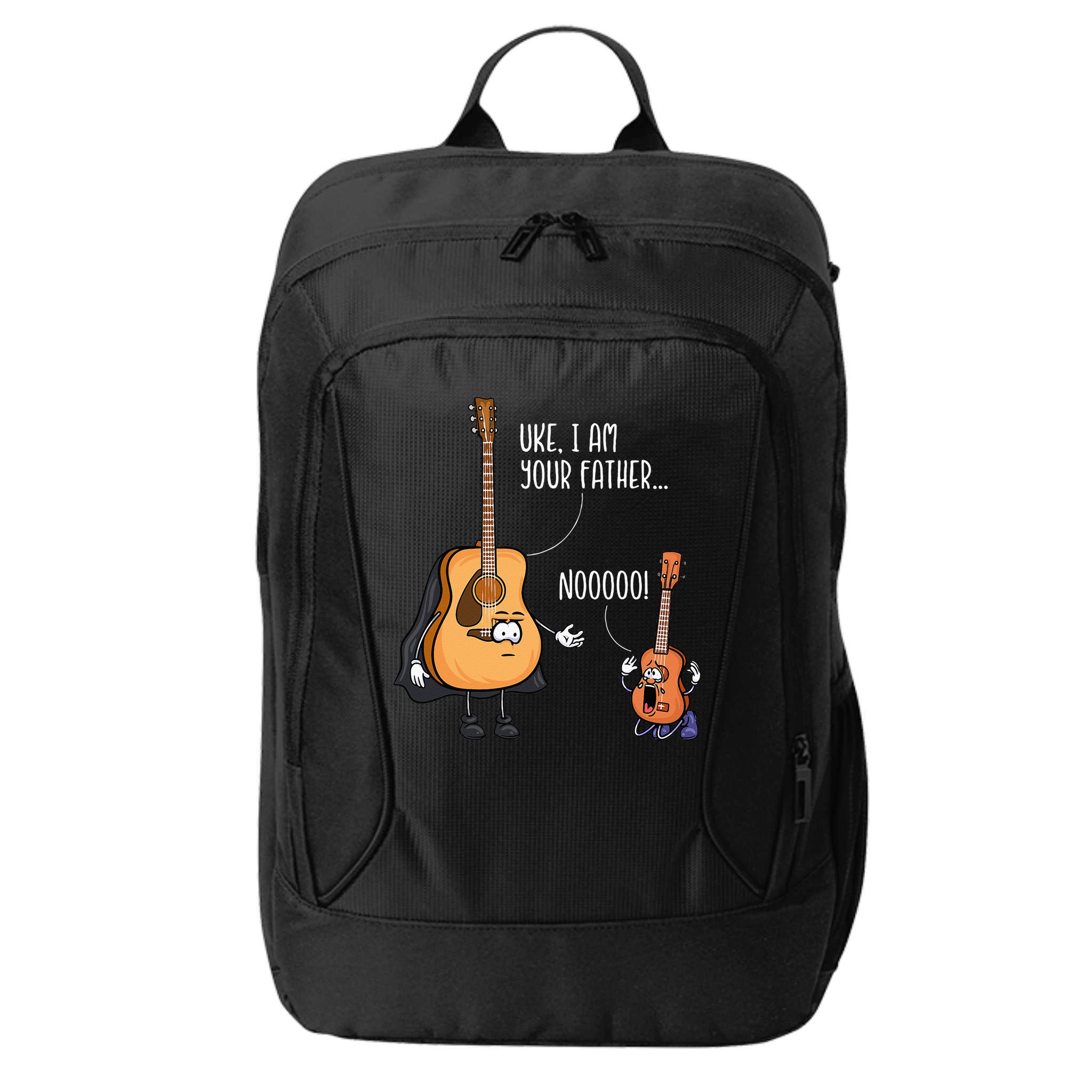 Funny Guitar Ukelele Uke I Am Your Father Musician Music City Backpack