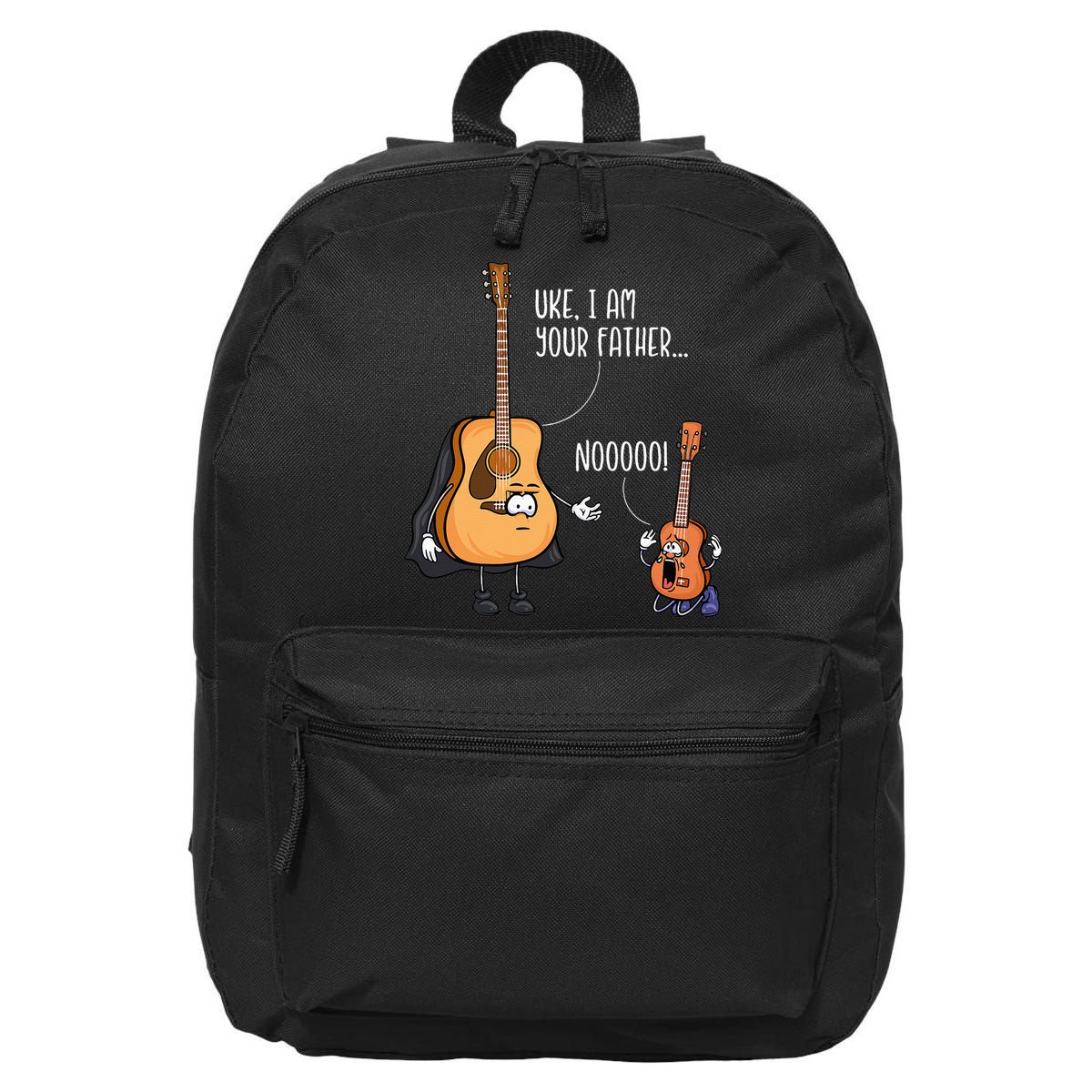 Funny Guitar Ukelele Uke I Am Your Father Musician Music 16 in Basic Backpack