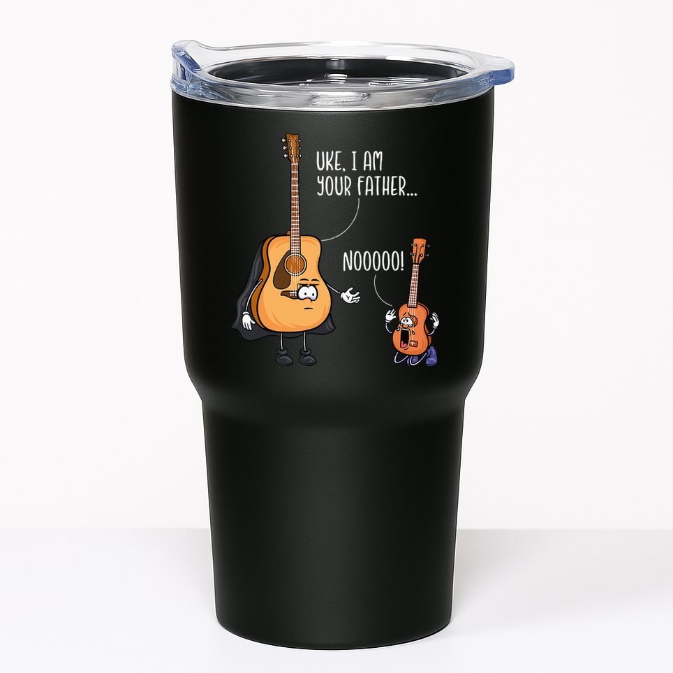 Funny Guitar Ukelele Uke I Am Your Father Musician Music Tumbler