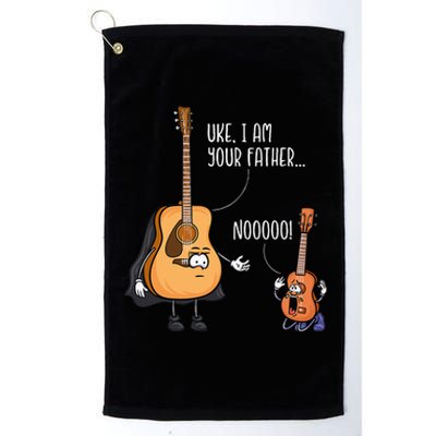 Funny Guitar Ukelele Uke I Am Your Father Musician Music Platinum Collection Golf Towel