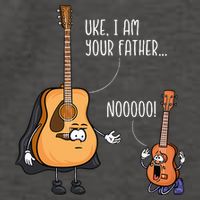 Funny Guitar Ukelele Uke I Am Your Father Musician Music Vector Backpack