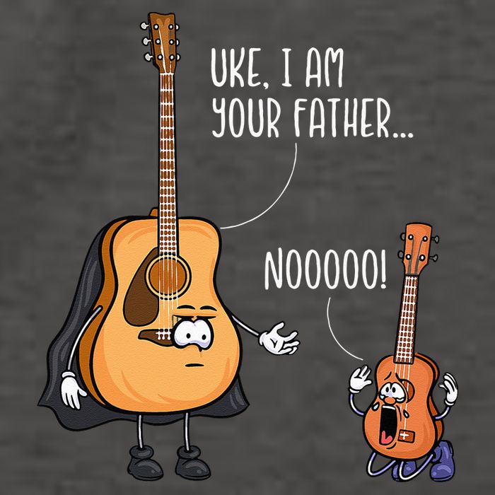 Funny Guitar Ukelele Uke I Am Your Father Musician Music Vector Backpack