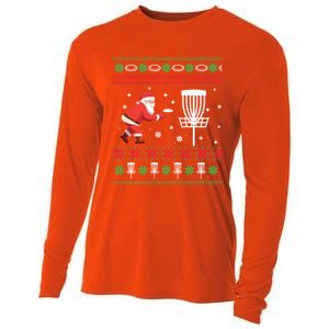 Frisbee Golf Ugly Christmas Gift Cooling Performance Long Sleeve Crew