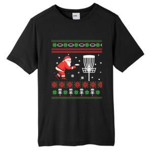 Frisbee Golf Ugly Christmas Gift Tall Fusion ChromaSoft Performance T-Shirt