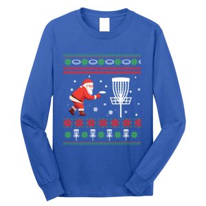 Frisbee Golf Ugly Christmas Gift Long Sleeve Shirt