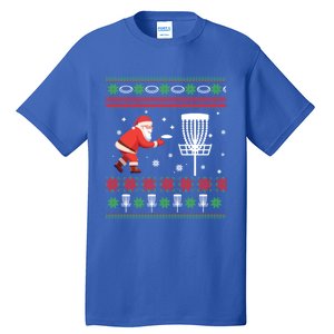 Frisbee Golf Ugly Christmas Gift Tall T-Shirt