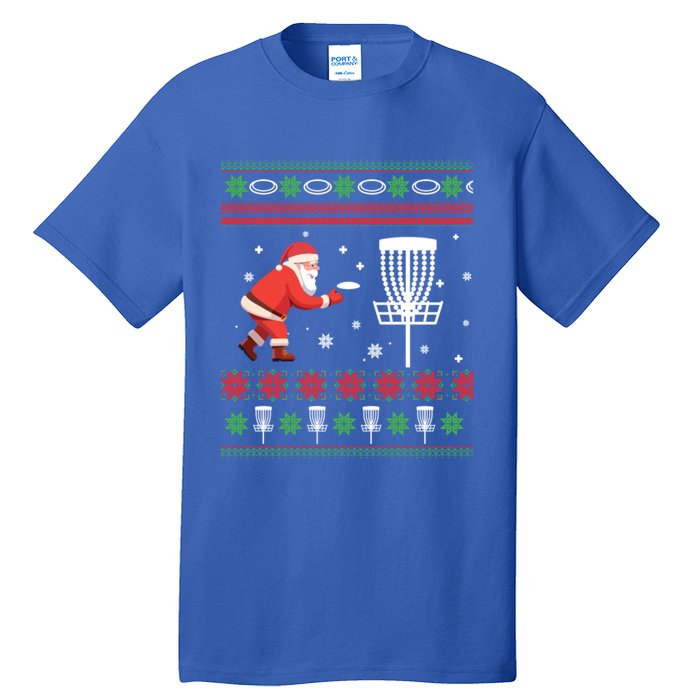 Frisbee Golf Ugly Christmas Gift Tall T-Shirt