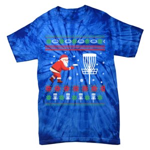 Frisbee Golf Ugly Christmas Gift Tie-Dye T-Shirt