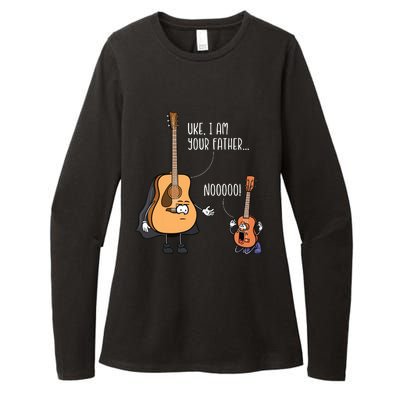 Funny Guitar Ukelele Uke I Am Your Father Musician Music Womens CVC Long Sleeve Shirt