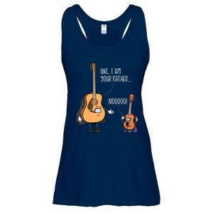 Funny Guitar Ukelele Uke I Am Your Father Musician Music Ladies Essential Flowy Tank