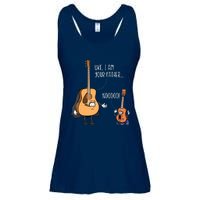 Funny Guitar Ukelele Uke I Am Your Father Musician Music Ladies Essential Flowy Tank