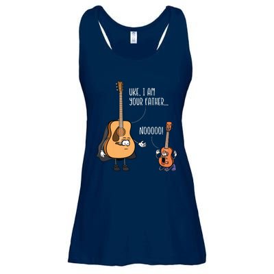 Funny Guitar Ukelele Uke I Am Your Father Musician Music Ladies Essential Flowy Tank