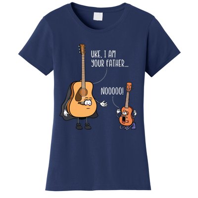 Funny Guitar Ukelele Uke I Am Your Father Musician Music Women's T-Shirt