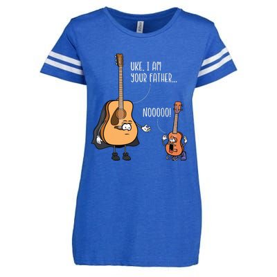 Funny Guitar Ukelele Uke I Am Your Father Musician Music Enza Ladies Jersey Football T-Shirt