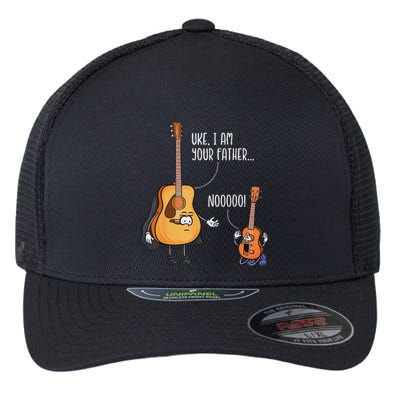 Funny Guitar  Ukelele  Uke I Am Your Father Flexfit Unipanel Trucker Cap