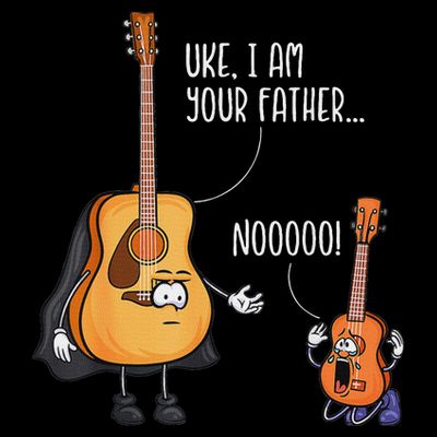Funny Guitar  Ukelele  Uke I Am Your Father T-Shirt