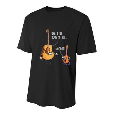 Funny Guitar  Ukelele  Uke I Am Your Father Youth Performance Sprint T-Shirt