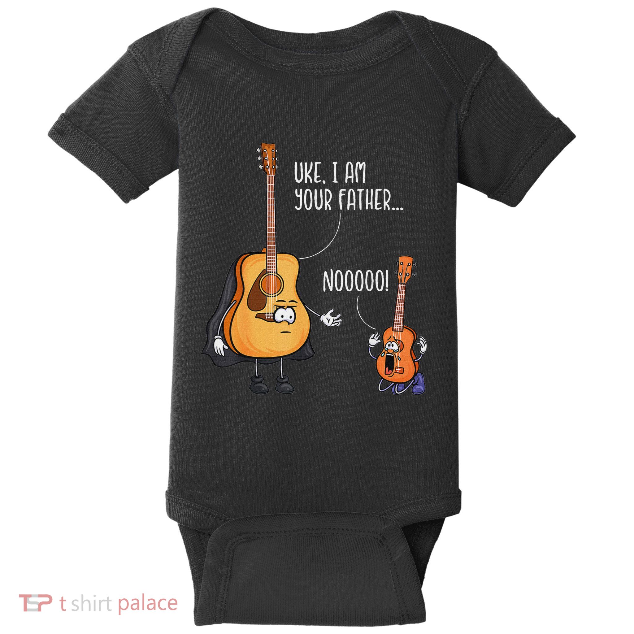 Funny Guitar  Ukelele  Uke I Am Your Father Baby Bodysuit