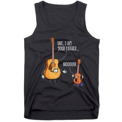 Funny Guitar  Ukelele  Uke I Am Your Father Tank Top