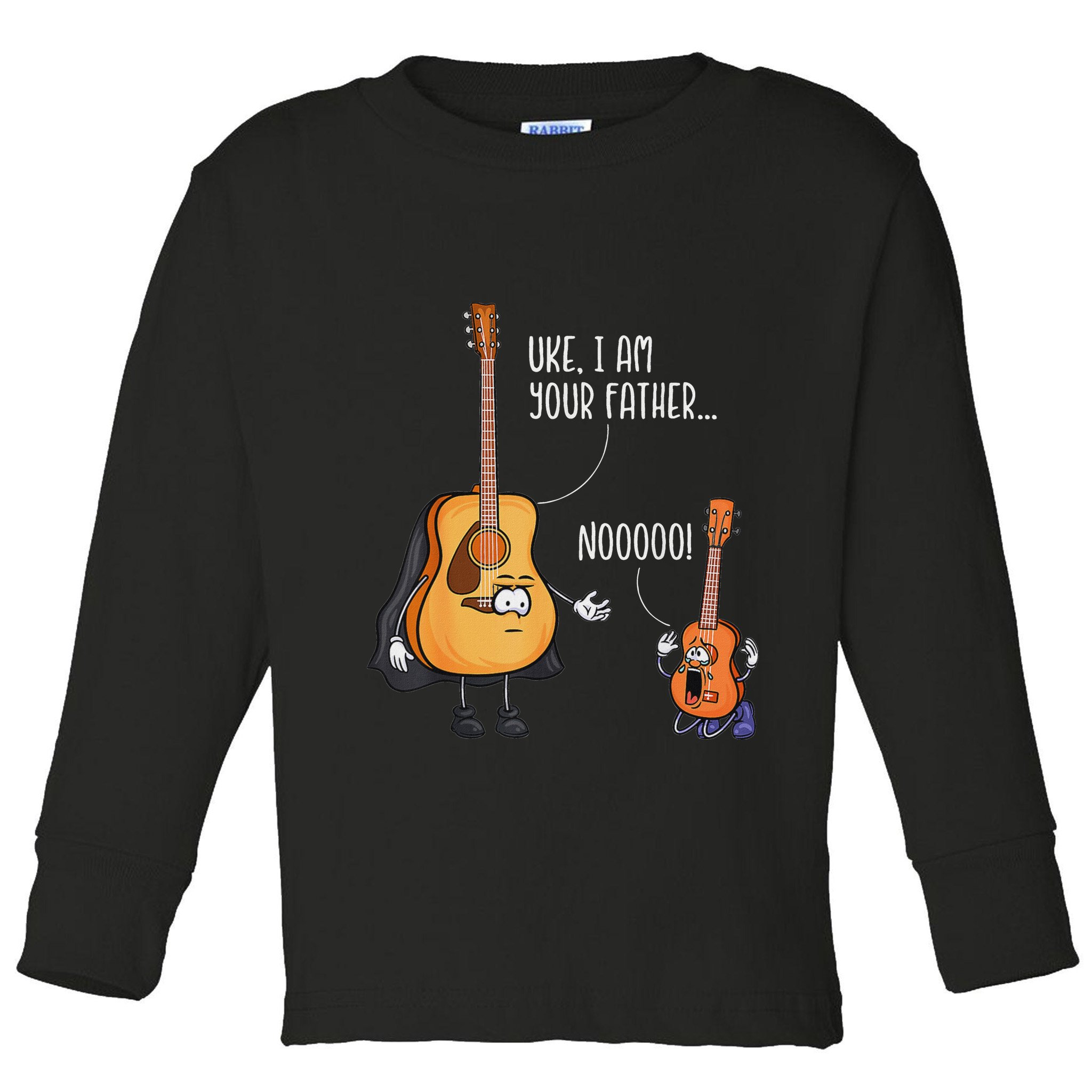 Funny Guitar  Ukelele  Uke I Am Your Father Toddler Long Sleeve Shirt