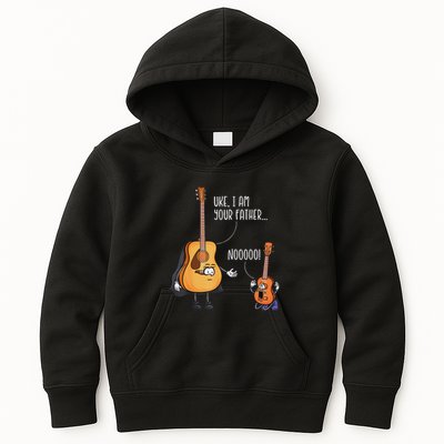 Funny Guitar  Ukelele  Uke I Am Your Father Kids Hoodie