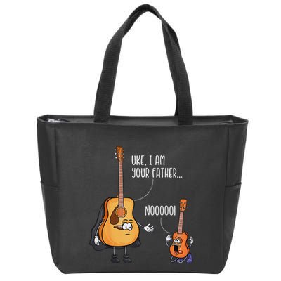 Funny Guitar  Ukelele  Uke I Am Your Father Zip Tote Bag