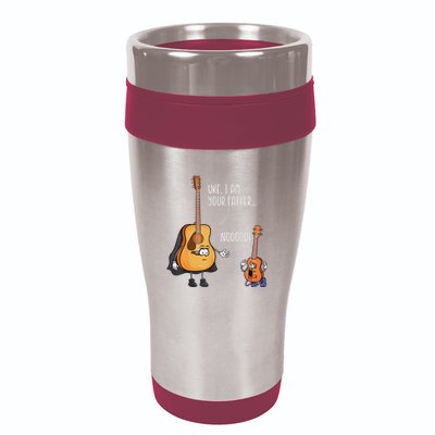 Funny Guitar  Ukelele  Uke I Am Your Father 16oz Travel Tumbler