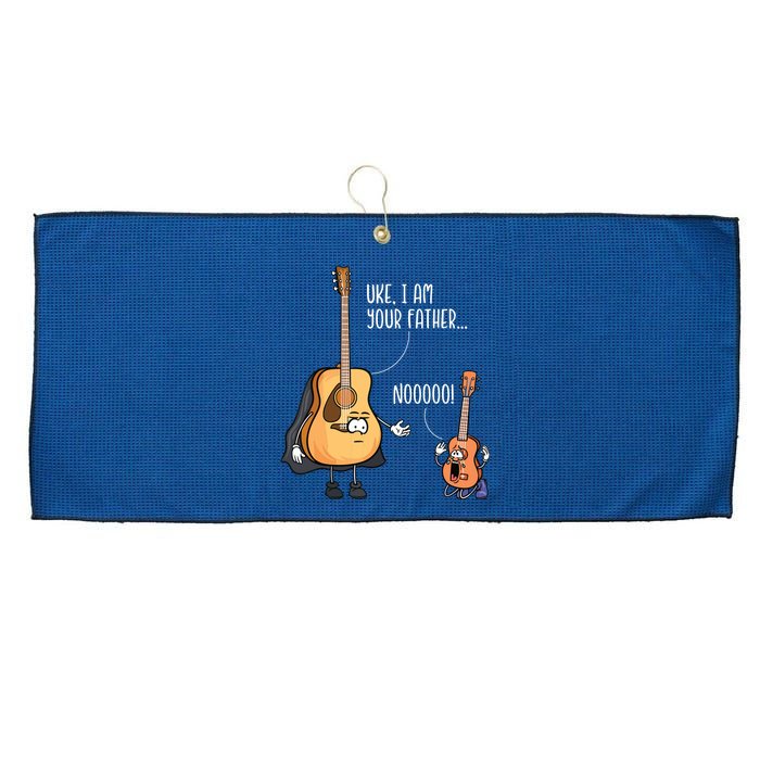 Funny Guitar Ukelele Uke I Am Your Father Musician Music Large Microfiber Waffle Golf Towel