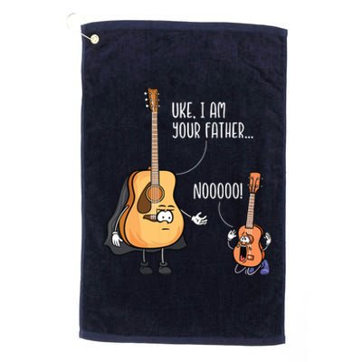 Funny Guitar Ukelele Uke I Am Your Father Musician Music Platinum Collection Golf Towel