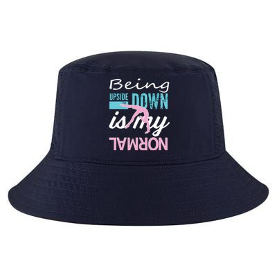 Funny Girl Upside Down Is My Normal Gymnastics Gift Cool Comfort Performance Bucket Hat