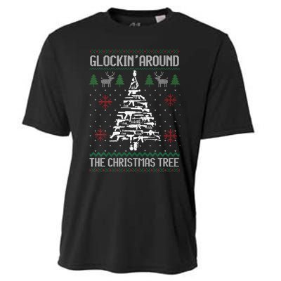 Funny Guns Ugly Christmas Sweaters for Gun Lovers Cooling Performance Crew T-Shirt