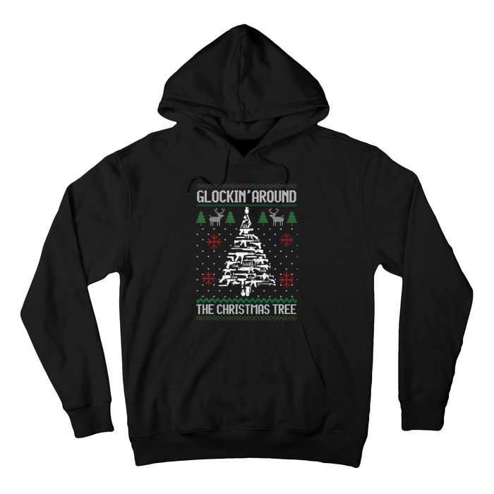 Funny Guns Ugly Christmas Sweaters for Gun Lovers Hoodie