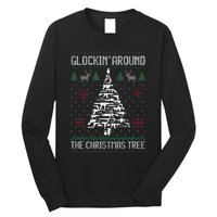 Funny Guns Ugly Christmas Sweaters for Gun Lovers Long Sleeve Shirt