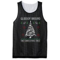 Funny Guns Ugly Christmas Sweaters for Gun Lovers Mesh Reversible Basketball Jersey Tank