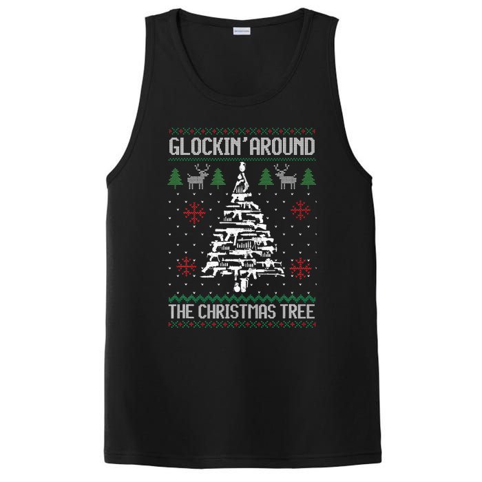 Funny Guns Ugly Christmas Sweaters for Gun Lovers PosiCharge Competitor Tank